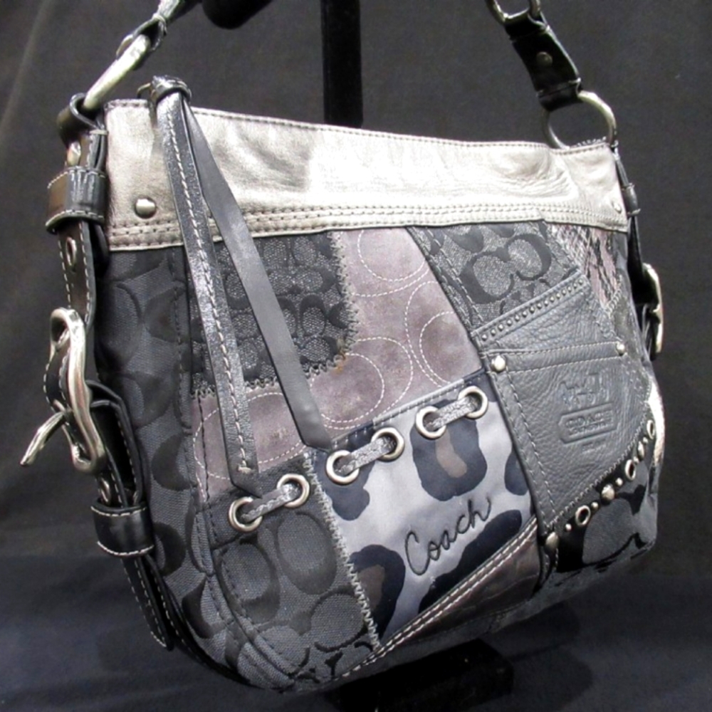 Coach Zoe Patchwork shoulder handbag